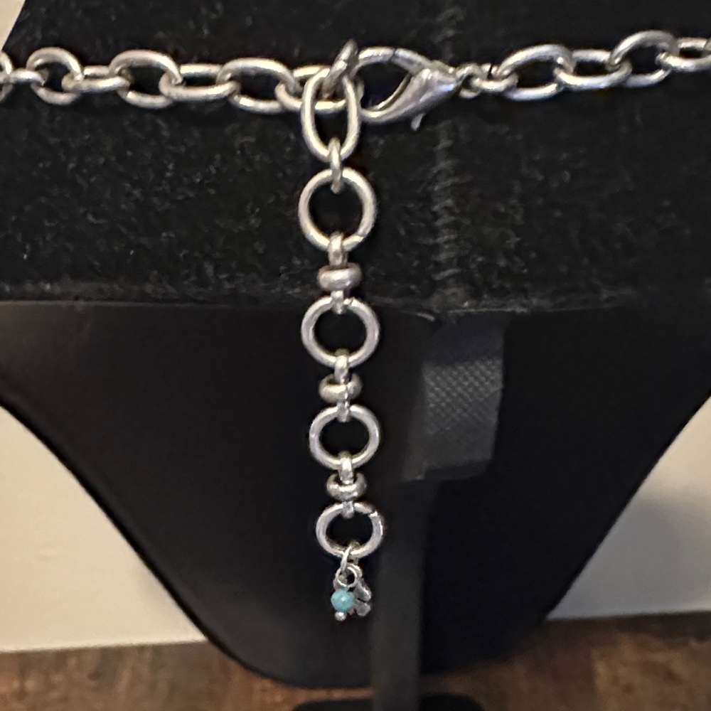 Lucky Brand Silver and Gold Floral Necklace - Picture 4 of 4